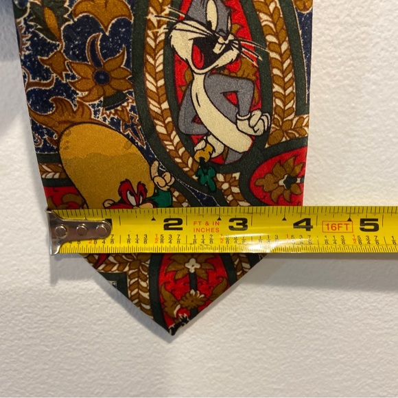 Lot of 2 Vintage Looney Tunes Polyester Mens Tie Mens 55”-56” Long 3.75” Wide - Picture 4 of 9